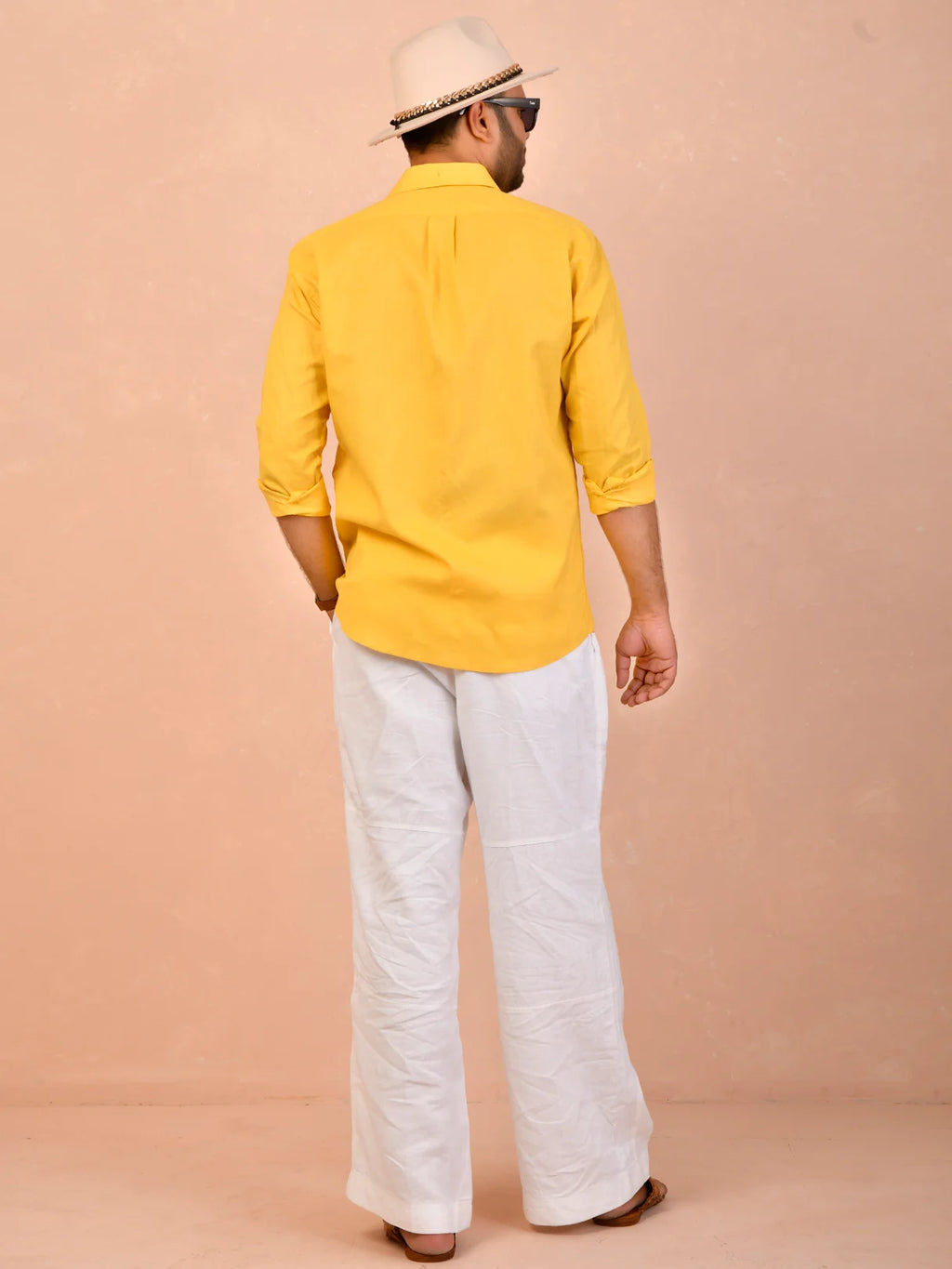 Mustard Yellow Pure Linen Shirt