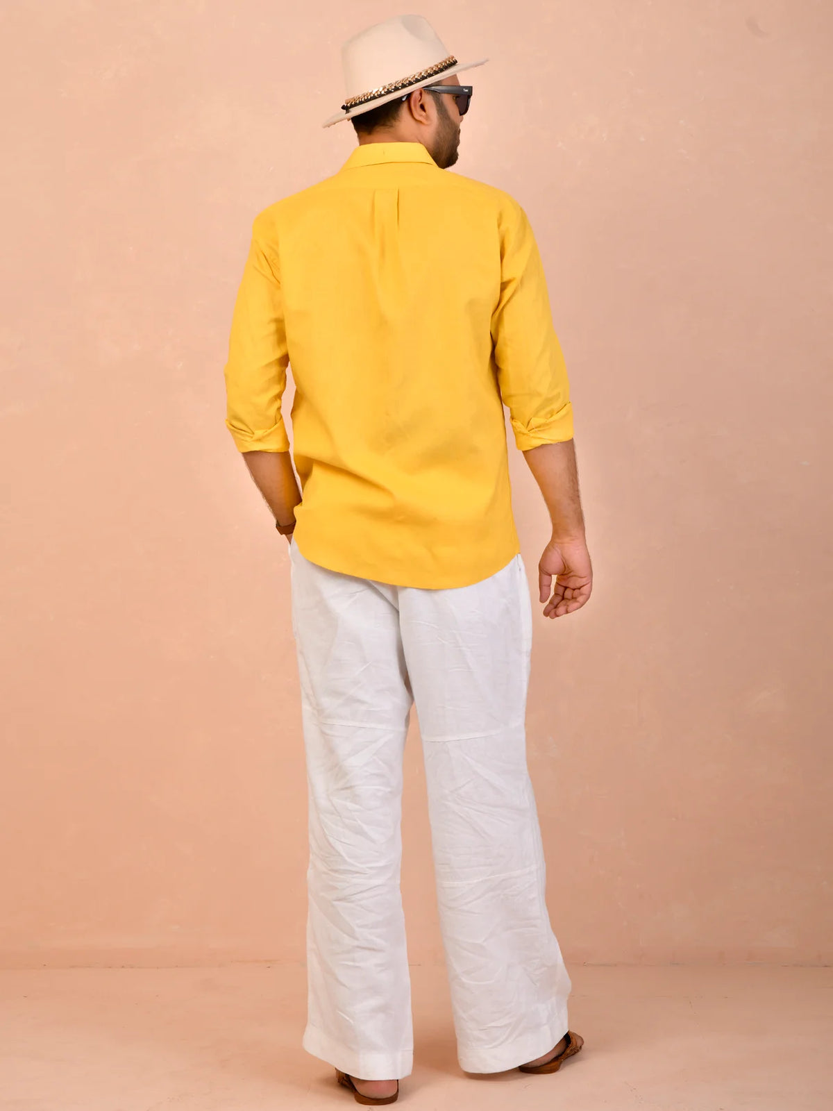 Mustard Yellow Pure Linen Shirt