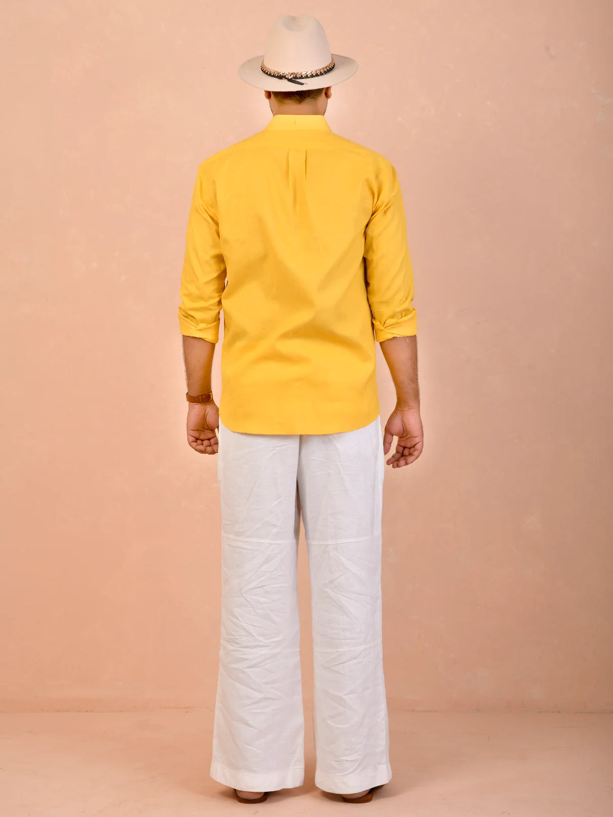 Mustard Yellow Pure Linen Shirt