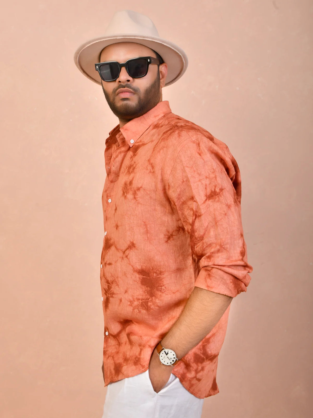 Tie & Dye Copper Rust pure line shirt