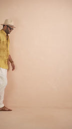 Tie & Dye Ochre Yellow pure line shirt