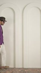 Solid Royal Purple Pure Linen Shirt