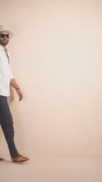 Solid White Pure Linen Shirt