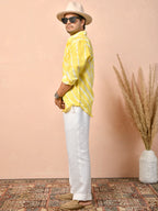 Leheriya Butter Yellow Pure Linen Shirt