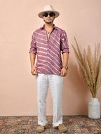 Leheriya Dusty Mauve Pure Linen Shirt