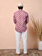 Leheriya Dusty Mauve Pure Linen Shirt