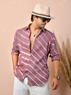 Leheriya Dusty Mauve Pure Linen Shirt