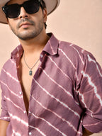 Leheriya Dusty Mauve Pure Linen Shirt
