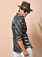 Leheriya Black Pure Linen Shirt